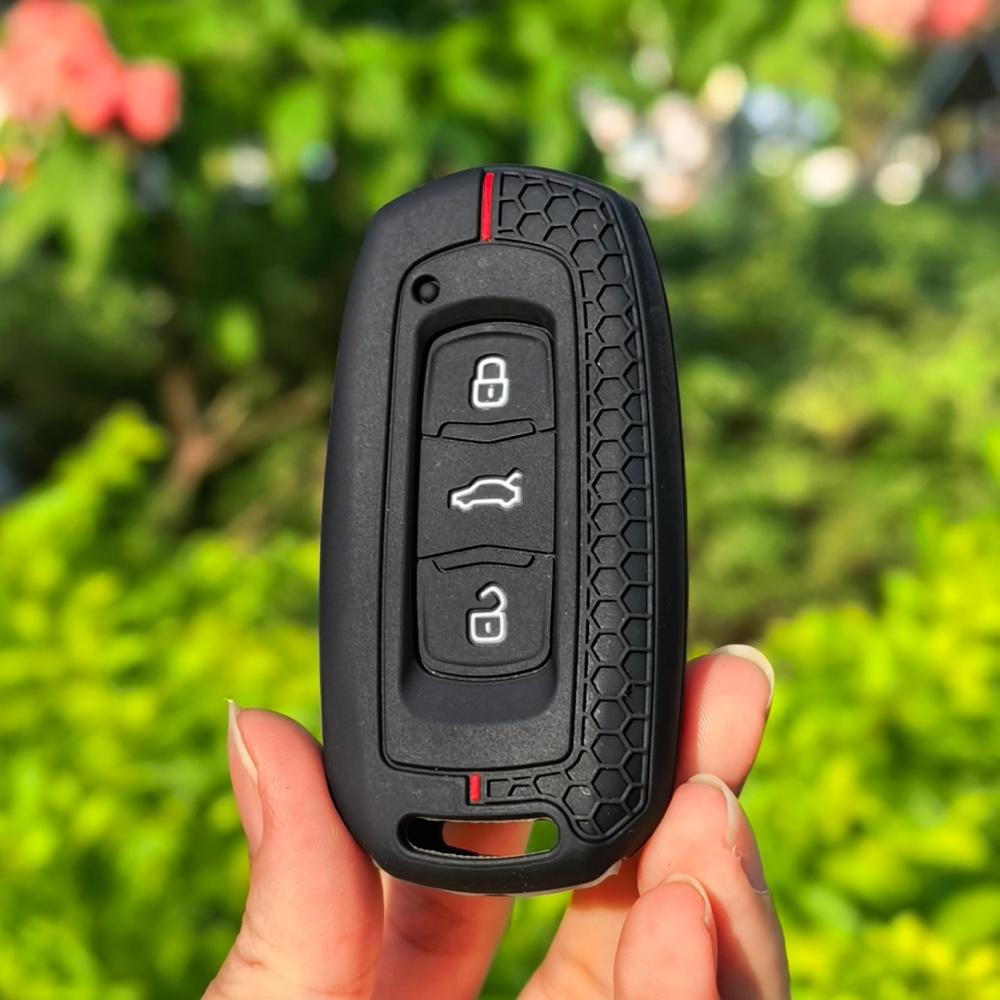 Silicone Car Key Case Cover With Keychain Holder For Geely Emgrand 7 Gx3 Atlas Gs Nl3 Gili Emgrand 7 Ex7 Gt Gc9 Protector