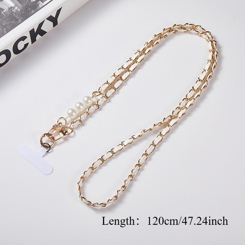 Pearl Crossbody Phone Strap, Universal Anti-loss Long Neck and Shoulder Strap for Women, Small Xiangfeng Phone Pendant