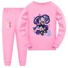 5625 Kids Girls Lily Lovebraids Sleepwear Pajamas Long Sleeves Top T-shirt Pants Sets