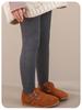 Girls' Winter Fleece Tights: Warm Footed Baby Bodysuit and Thick Children's Leggings