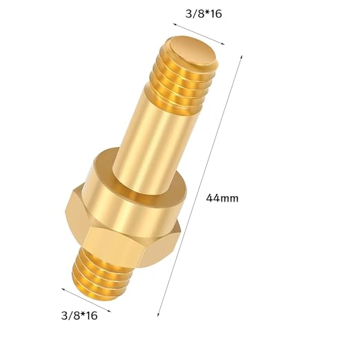 REYLNXR 4pcs 3/8"16 Battery Bolt Copper Screw Side Post Battery Terminal Bolt Battery Side Post Extension Bolt (Product Contents: Battery Copper