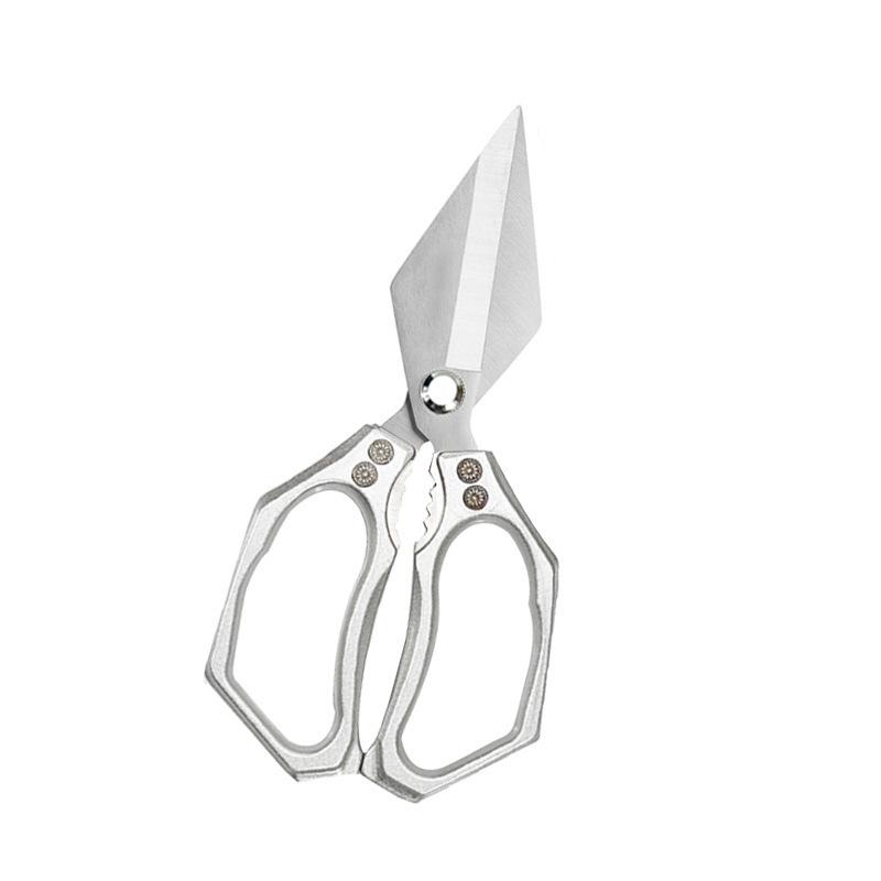 Multifunctional Kitchen Scissors: Aluminum Handle, Ideal for Poultry, Bones, and Fish