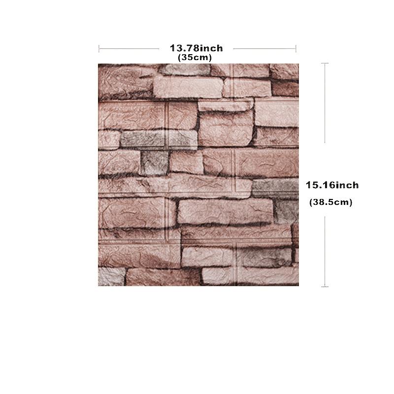 1-40pcs 38.5X35cm 3D Room Decor Foam Home Decoration Self-adhesive Waterproof Wall Stickers Retro Brick Pattern Wallpaper