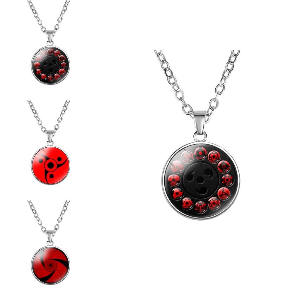 Stylish Naruto Rinnegan Necklace Mixed Material Anime Geometry Pendant