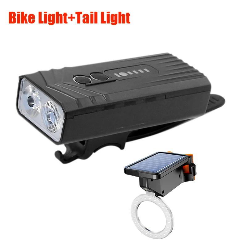 powerful Bicycle Front Light Bright Bike Led Flashlight Intelligent Light Sensor USB Rechargeable MTB Bike Lamp Cycling lantern