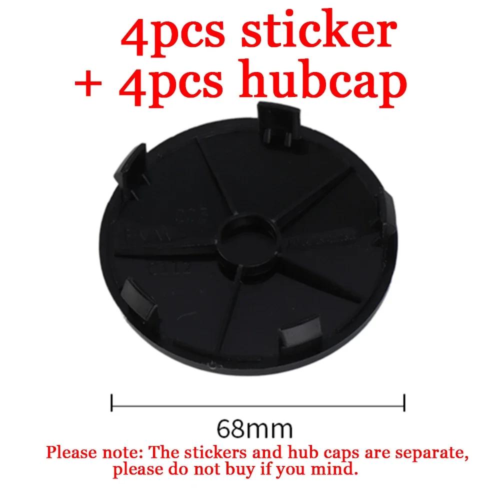 4 Stück 56/60/65/68mm Auto Radmitte Nabenabdeckungen Nabenkappe Dekor Aufkleber für BMW M F31 F34 F32 E52 E53 E60 E90 E91 E92 E93 F01 F30