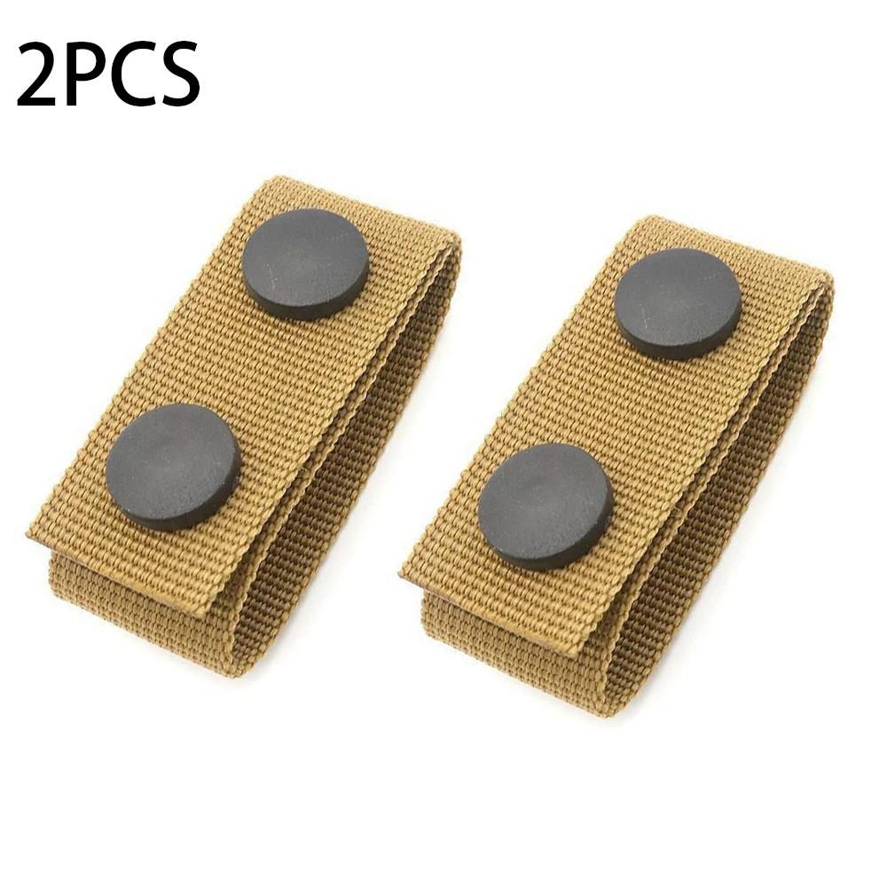 2/4Pcs Military Tactical Belt Buckle Heavy Duty Nylon Webbing Molle Belt Keeper Strap Outdoor Buckle Strap Tool Accessories