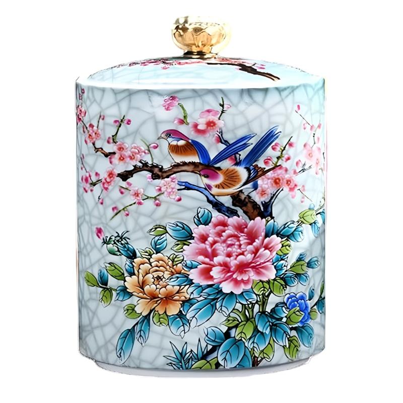 Versatile Ceramic Jar For Tea Salt And Candy Storage Coffee Canister with Lid Multifunctional Kitchen Tool