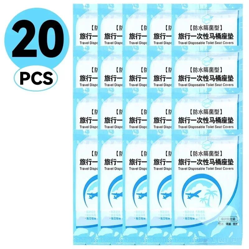 10/20/30/50pcs Toilet Accessories Universal Hotel Toilet Seats Cover Protector Cases for Mat. Supplies Travel Household Items