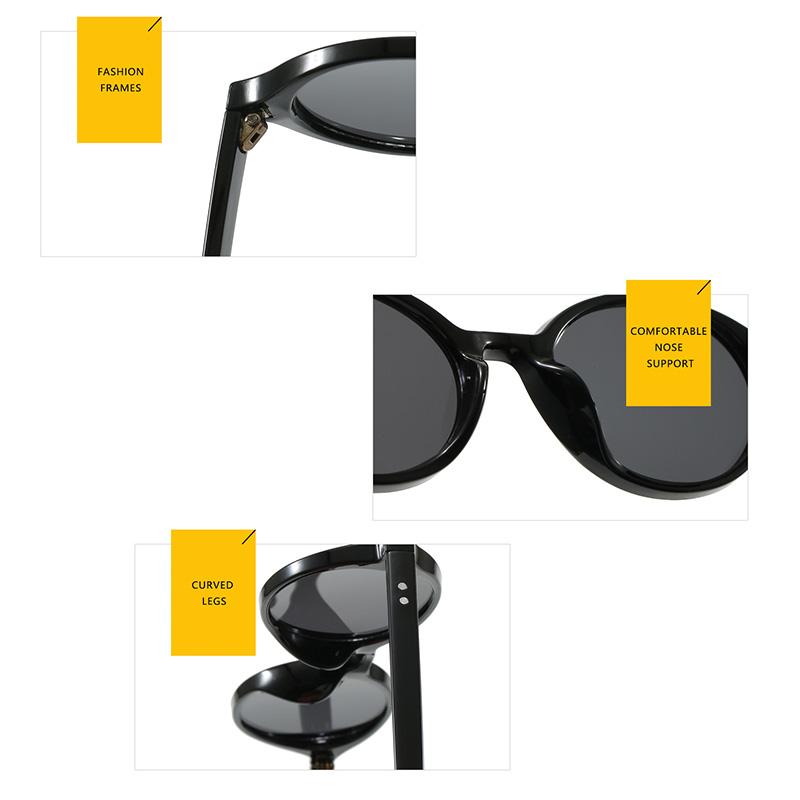 Rice Nail Small Frame Oval Sunglasses Women Men Simple Fashion Decoration Sun Glasses Leisure Commute Shade Glasses