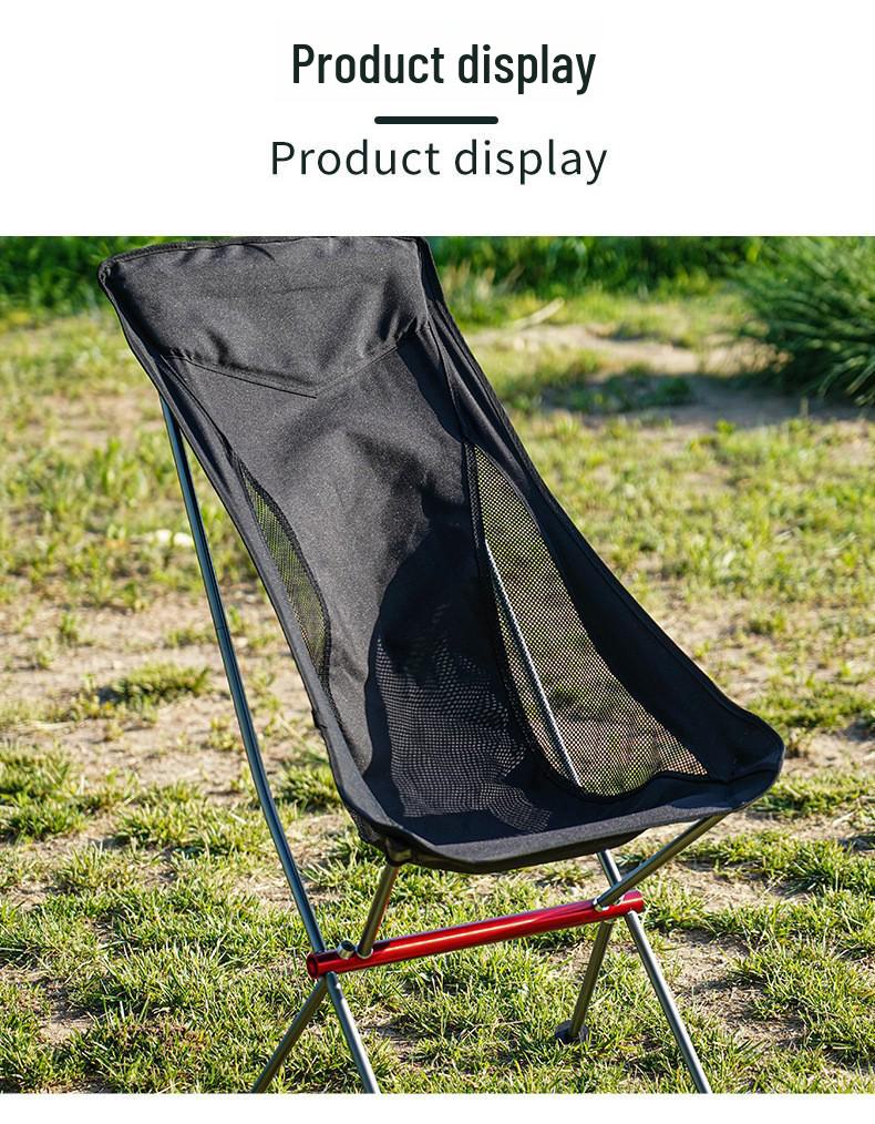 Tragbarer Aluminium-Mondstuhl: Outdoor-Liegestuhl für Freizeit- & Strandaktivitäten