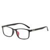 Square Flower Frame Myopia Glasses Unisex Ultralight Clear Mirror Prescription 0 To -6 Nearsighted Eyewear