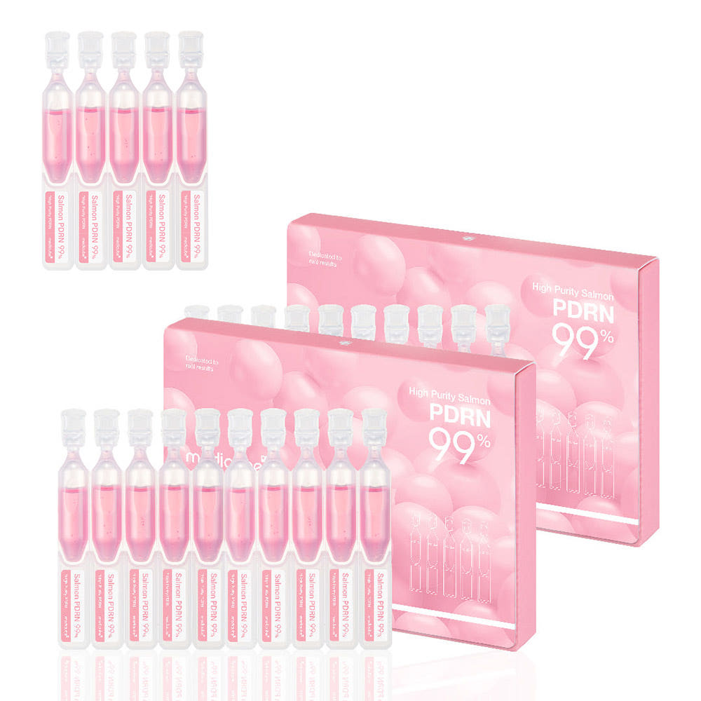 

Medicube PDRN Pink One-Day Brightening Serum Ampoule Set 15ml x2 Box + 5 Ampoules