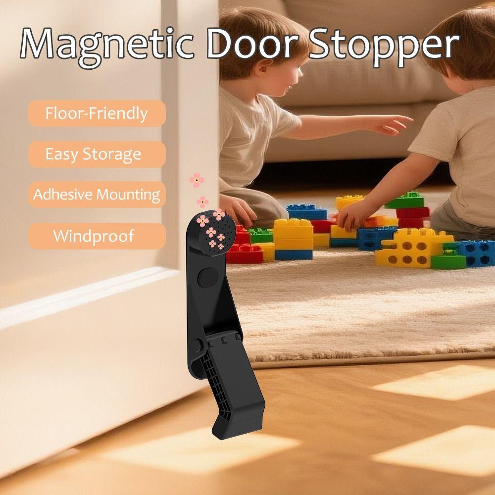 Windproof Magnetic Door Stopper Anti-collision Kickdown Door Stopper  For Bottom of Door