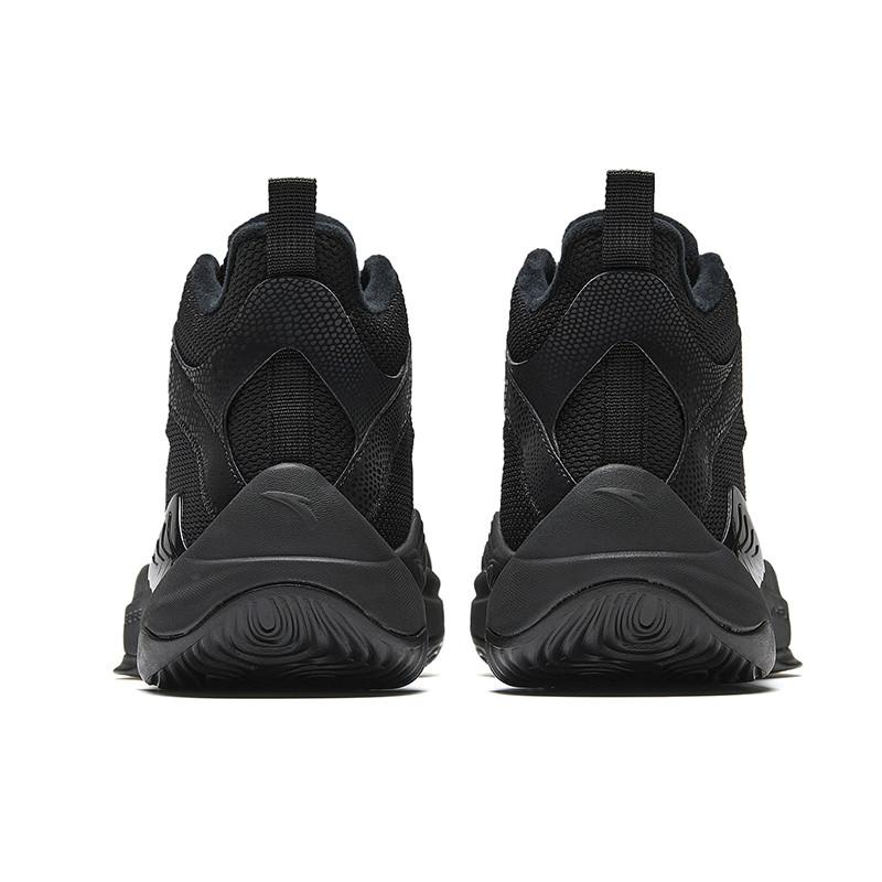 Anta Jianshan 2.5 Lite Sports Comfortable Fleece Non-Slip Wear-Resistant High-Top Basketball Shoes Men Sneakers Basic-Black 912541802Q-4