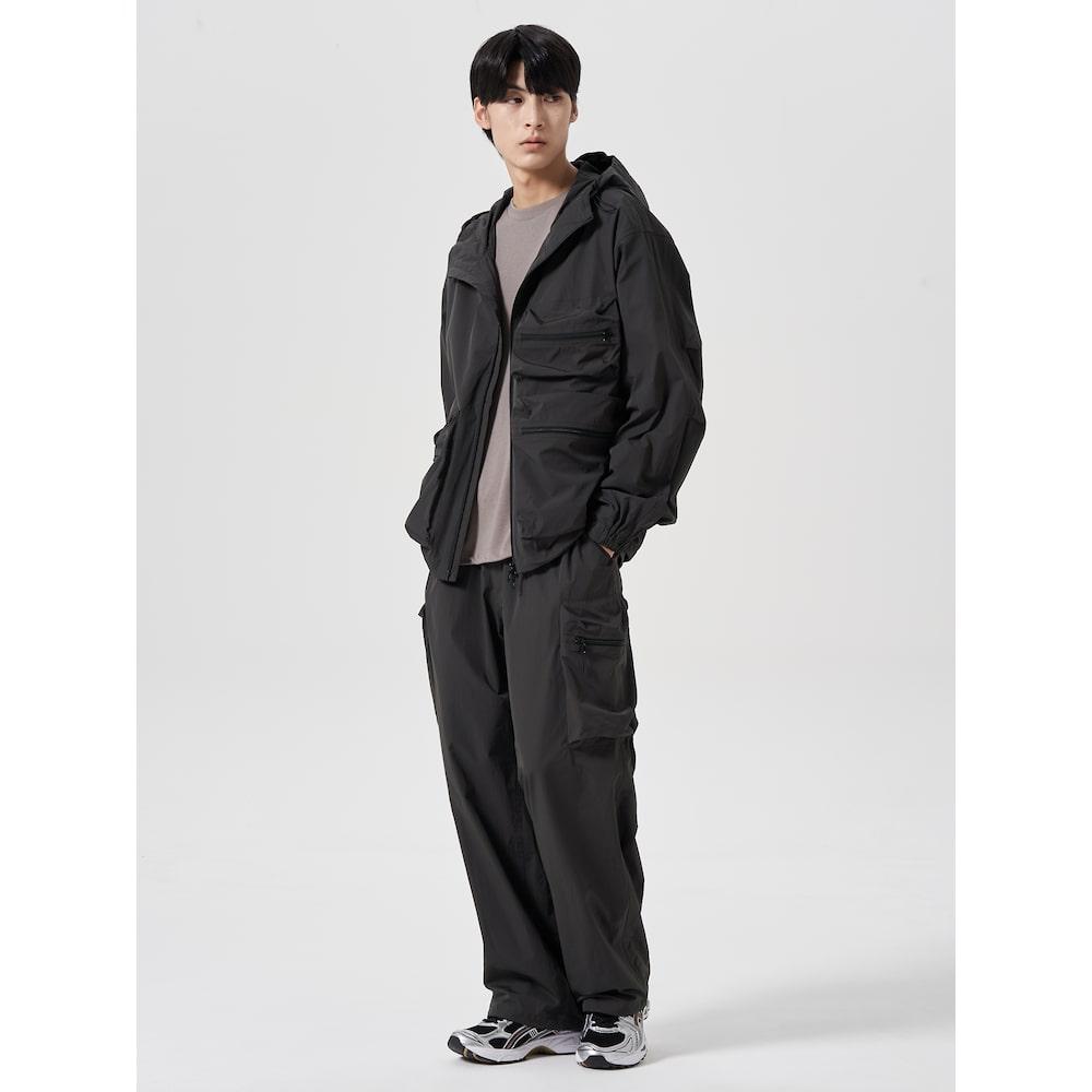 8SECONDS Zipper Pocket Cargo Pants Ash