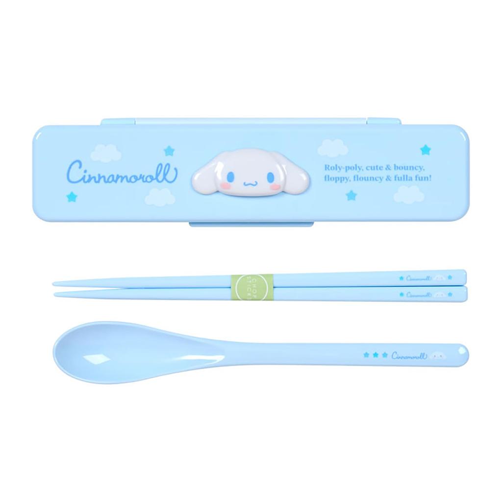 Sanrio Chopsticks Spoon with Relief Design Cinnamoroll 646512 & -