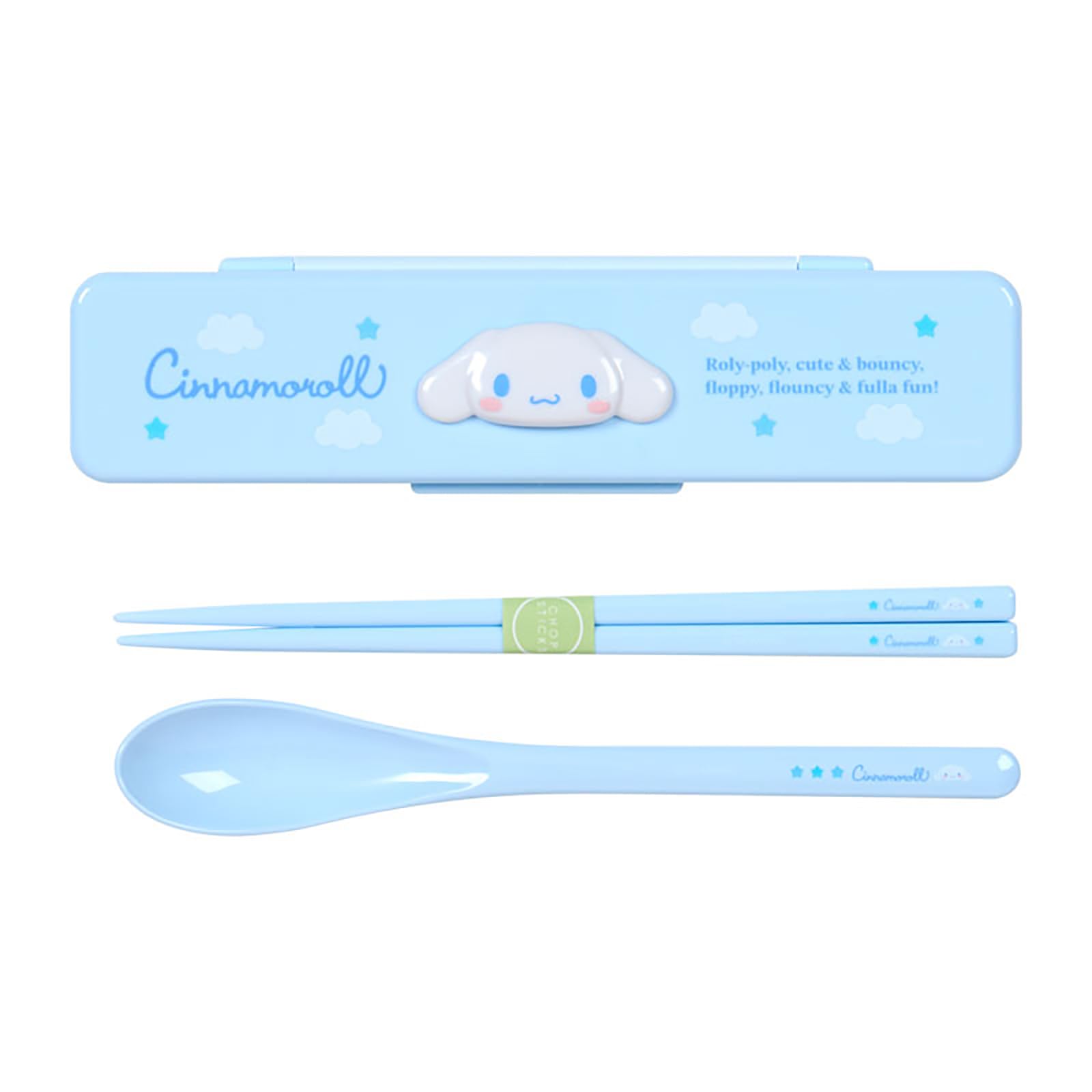 Sanrio Chopsticks Spoon with Relief Design Cinnamoroll 646512 & -