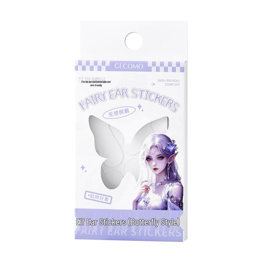 Opt for GECOMO Butterfly Style Elf Ear Stickers: Invisible, Comfortable, and Firm for Perfectly Shaped, Camera-Ready Elf Ears.
