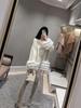 Lazy & Charming Women's V-neck Knitted Cardigan with Fox Fur - 2025 Autumn/Winter Collection