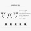 Anti-blue Light Reading Glasses Portable And Fashionable For The Elderly Ladies' Round-frame Single-lens Presbyopia Glasses