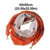 Magnetic Buckle Silk Scarf Chiffon Square Scarf Fashion Headscarves  Spring
