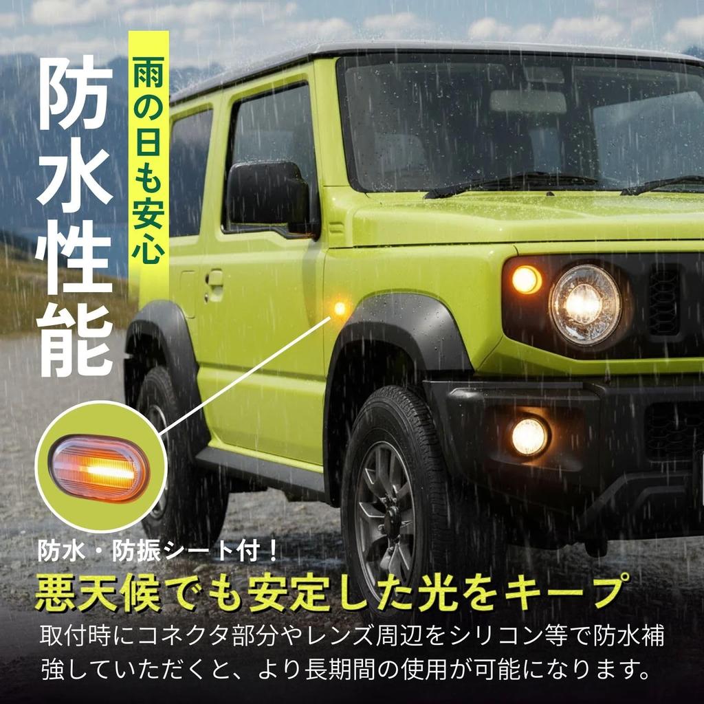 RIOMY Sequential LED Side Marker Flowing Turn Signal Jimny Sierra