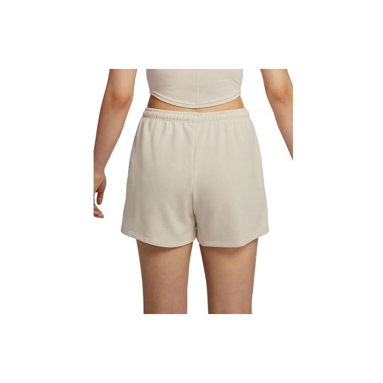 Nike Sportswear Chill Terry Solid Logo Embroidery Comfortable Casual Shorts Women Shorts Light-Red Wood-Brown HF6941104