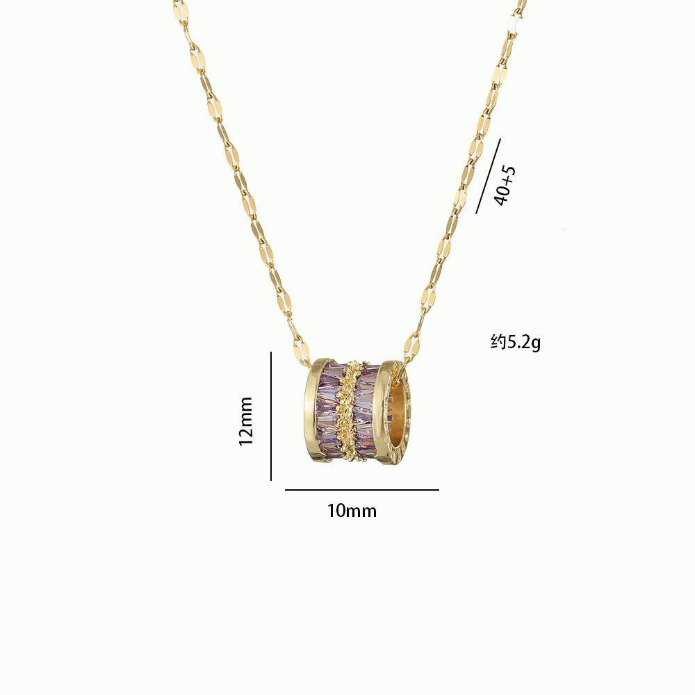 Duży naszyjnik z wisiorkiem ze stali nierdzewnej dla kobiet w stylu japońskim i koreańskim z dzikim łańcuszkiem na obojczyk