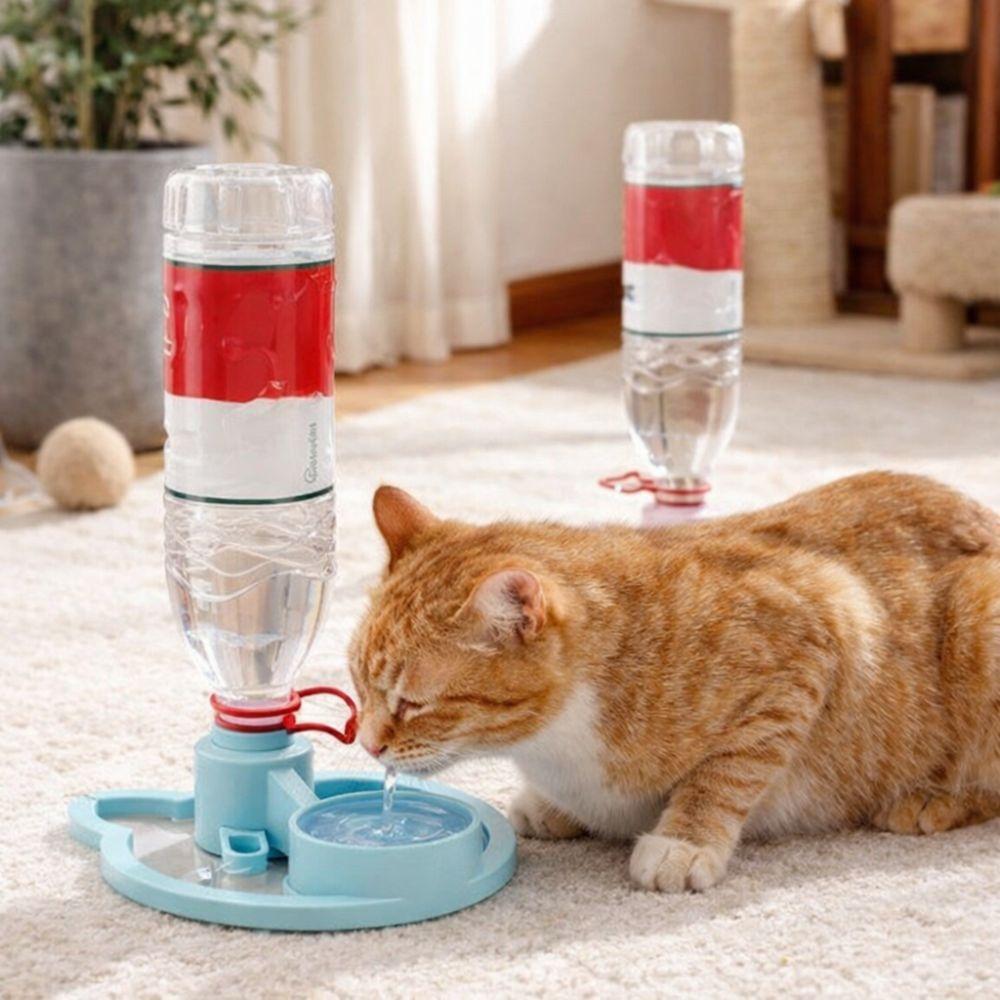 Automatic Water Renewal Cat Drinking Machine Non Plug in Anti Overturning Pet Water Bowl Wet Chin Prevention Splash-proof