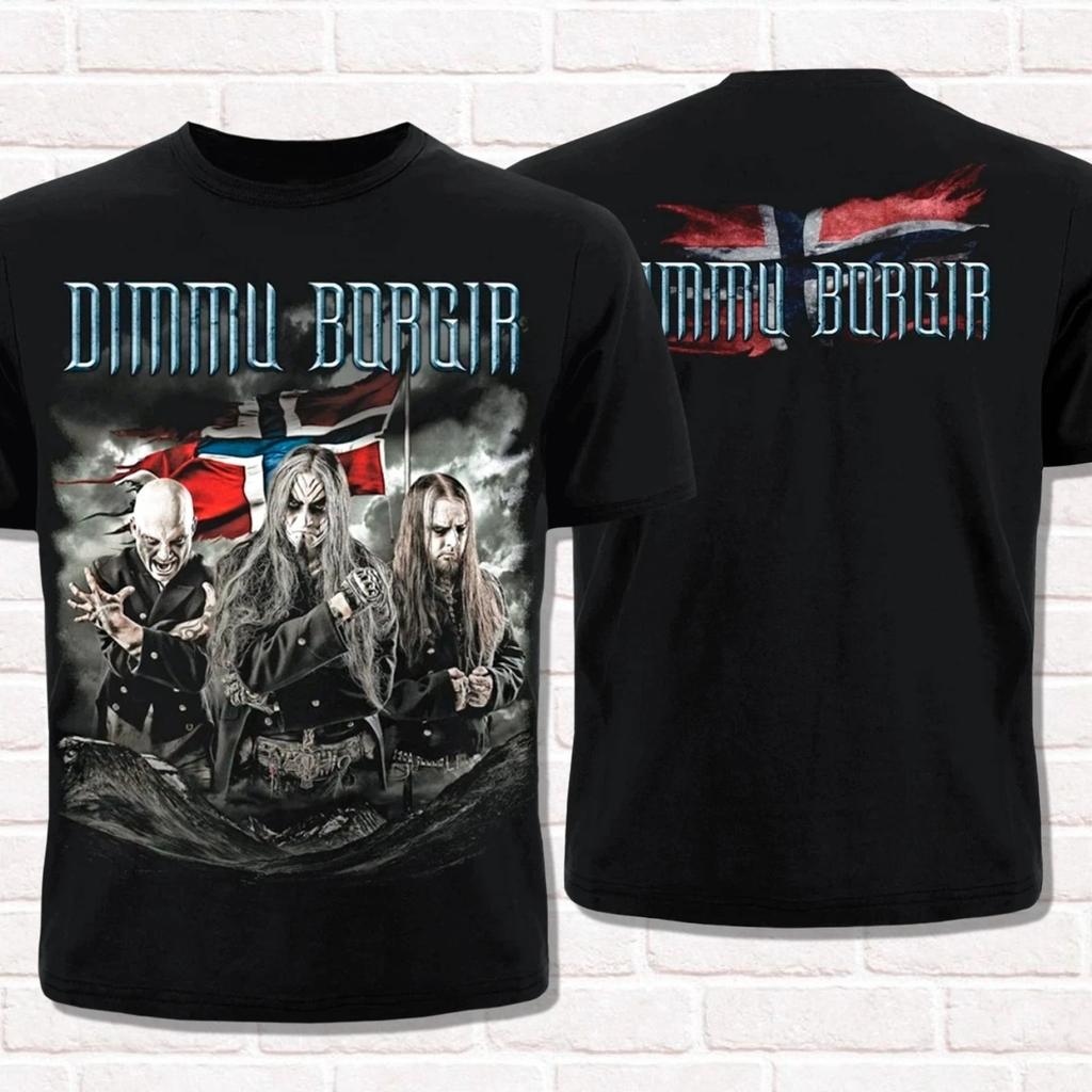 T-Shirt Dimmu Borgir Cotone Manica Corta High Street Streetwear Oversize Larga CasualManica Corta