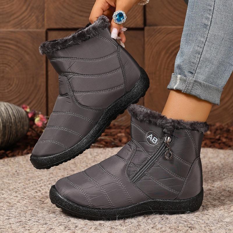 New Women's Boots: Thick-soled, Lightweight, Fleece Waterproof Women's Shoes, High-top Snow Boots