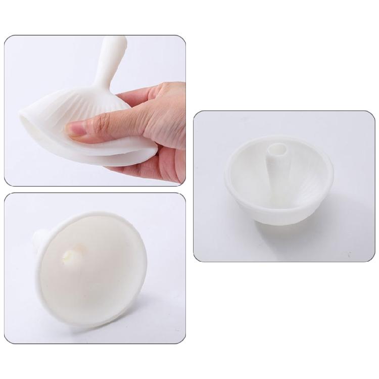 Funil Dobrável de Silicone à Prova de Vazamentos Grau Alimentício Ferramenta Multiuso para Cozinha Para Transferência de Líquidos Despejar Óleo Compacto para Armazenamento