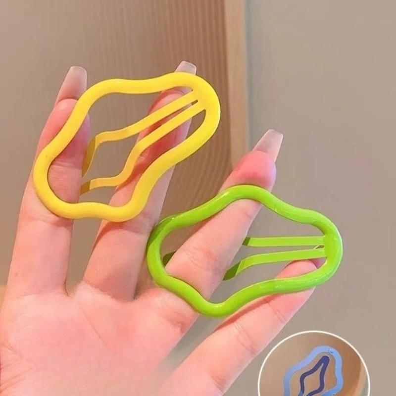 1 PCS Wave - Shaped Hair Clips Set - Minimalist & Chic Hair Accessories for Women  Assorted Colors, Perfect for Securing Bangs