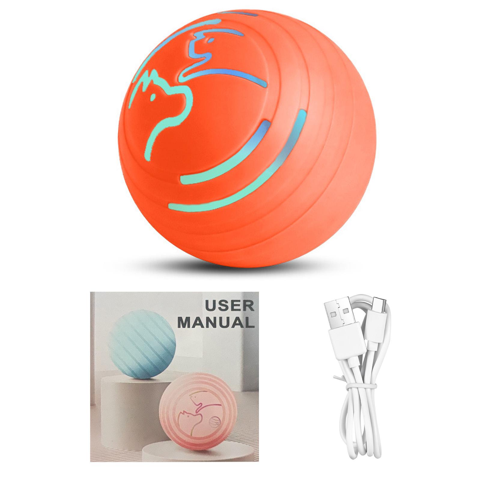 

Interactive Vibrating Dog Ball with Colorful Light 4 Working Modes Moves On Its Own to Keep Dogs оранжевый