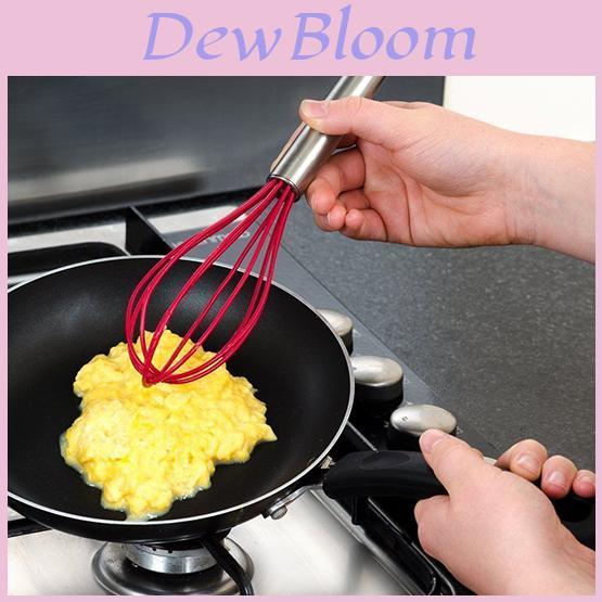 Stainless Steel 304 Egg Beater Cream Whisk Mixer Baking Tool 8 Inch Modern Simple Style