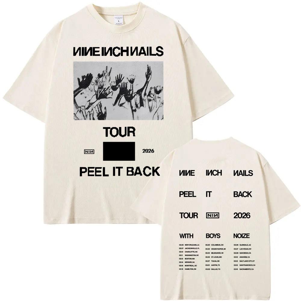 INVERTED CROWD TEE Nine Inch Nails Sommer BAND's Gleicher Stil T-Shirt Hip Hop Hohe Qualität 100% Baumwolle Rundhals Tops