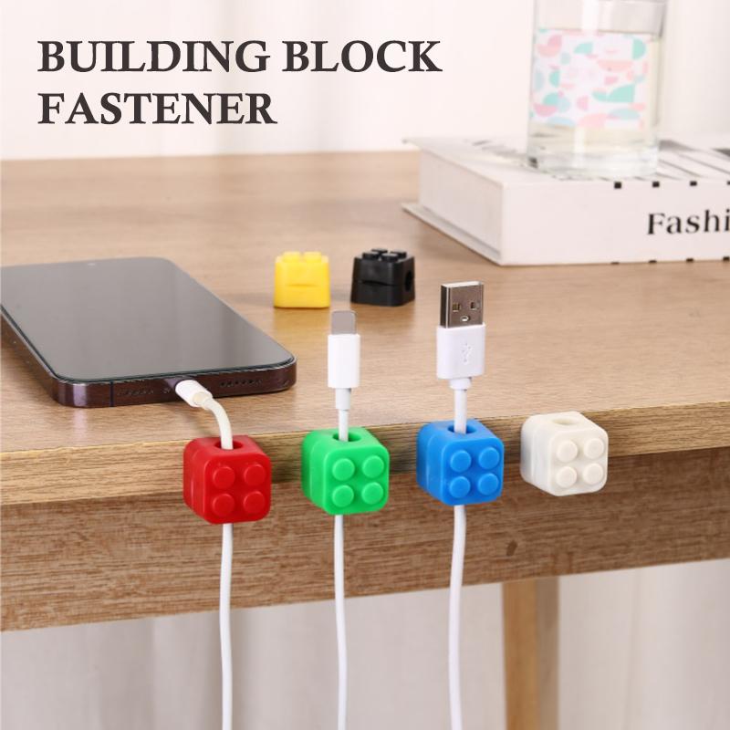 6Pcs Color  Magnetic Cable Organizer Holder Adhesive Wire Keeper Cord Cable Clips For Home Office Under Desk Management