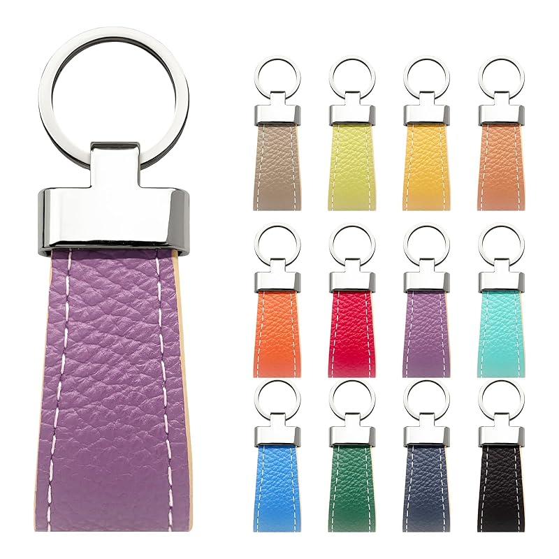 

[Trend SS] key ring genuine leather smart key ring men s ladies double ring key key genuine leather key ring bag charm cowhide leather key ring