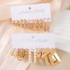20Pcs Exquisite Simple C-shaped Twisted Hoop Earrings Set Punk Geometric Earrings Charming Women's Wedding Party Dating Zircon