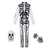 Kids Skeleton Costume Halloween Skeleton Tutu Skirt/Dinosaur Jumpsuit/Bone Onesie Outfit