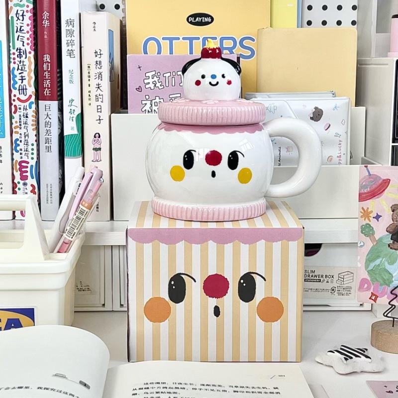 

Подарок на день рождения кружка Oreo высокой ценности милая керамическая чашка для девочки с крышкой ложкой подарочная коробка для девушки 401-500ml