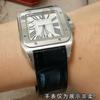 Originální kožený řemínek k hodinkám pro Cartier Sandoz Santos 100 Vodotěsný Muži Ženy Santos Lepicí hlava Díly Řemínky k hodinkám 20mm 23mm