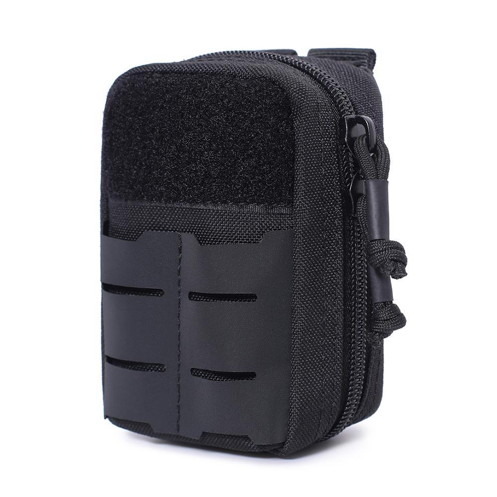 

1/2Pcs Outdoor Molle Pouch Nylon Waist Phone Case Multi-Purpose Belt Pouch with Hook and Loop Fastener for Climbing Hunting