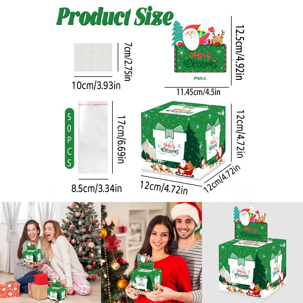 Green Holiday Gift Box For Christmas Surprises And Festive Gift Giving