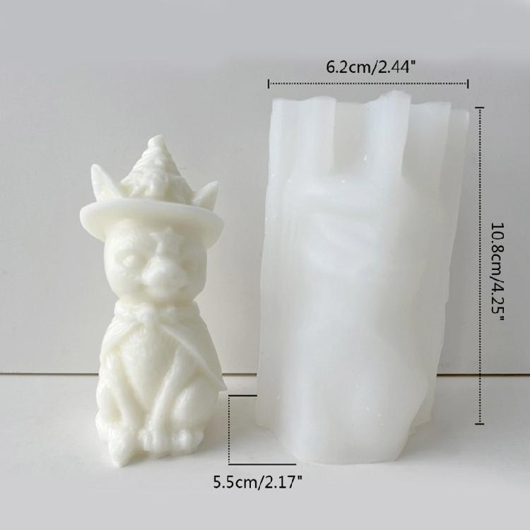Cat Shape Candle Molds Silicone Molds Resin Casting Mold for Making Candle