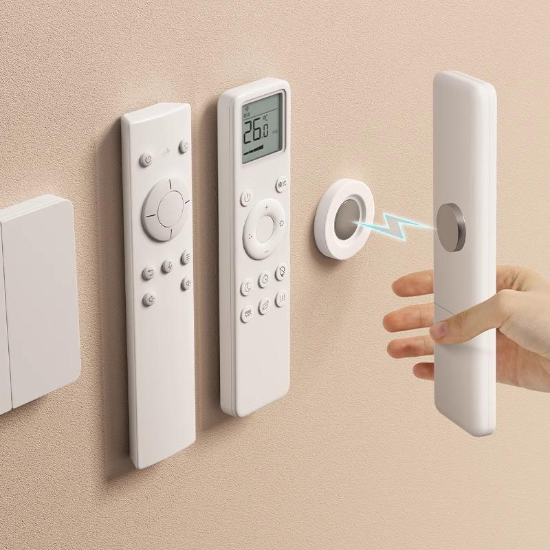 Magnetic Wall-Mounted Remote Holder for TV and Air Conditioner