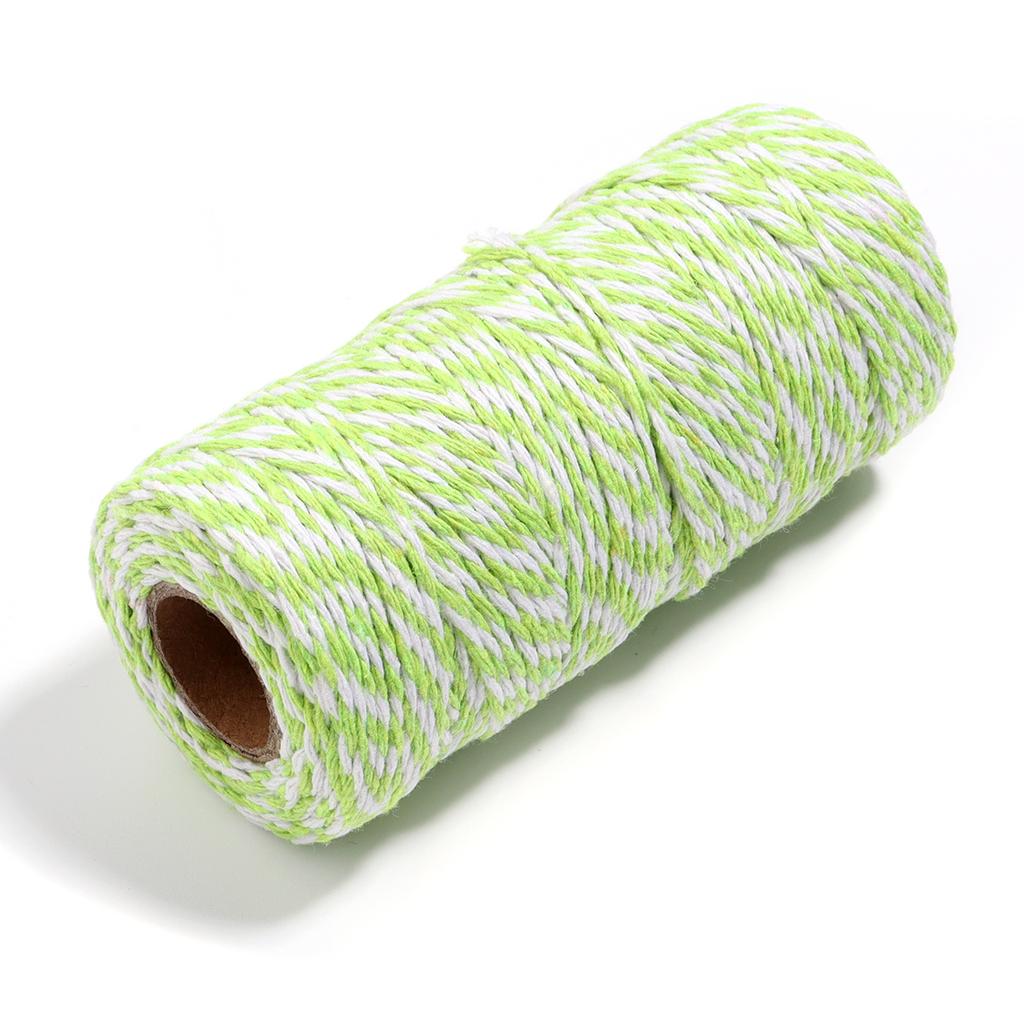 100M/Roll Cotton Cord Baker Twine Colorful Cotton Twine Macrame Cords String DIY Christmas Gifts Packing Home Textile Decoration