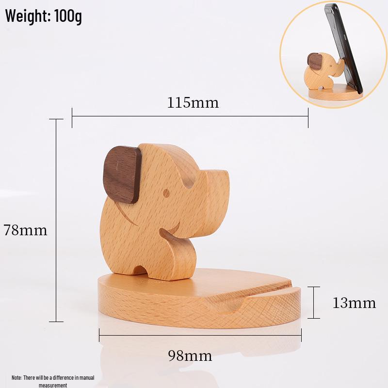 Beech Wood Phone & Tablet Stand: Lazy Person s Desk Ornament & Gift