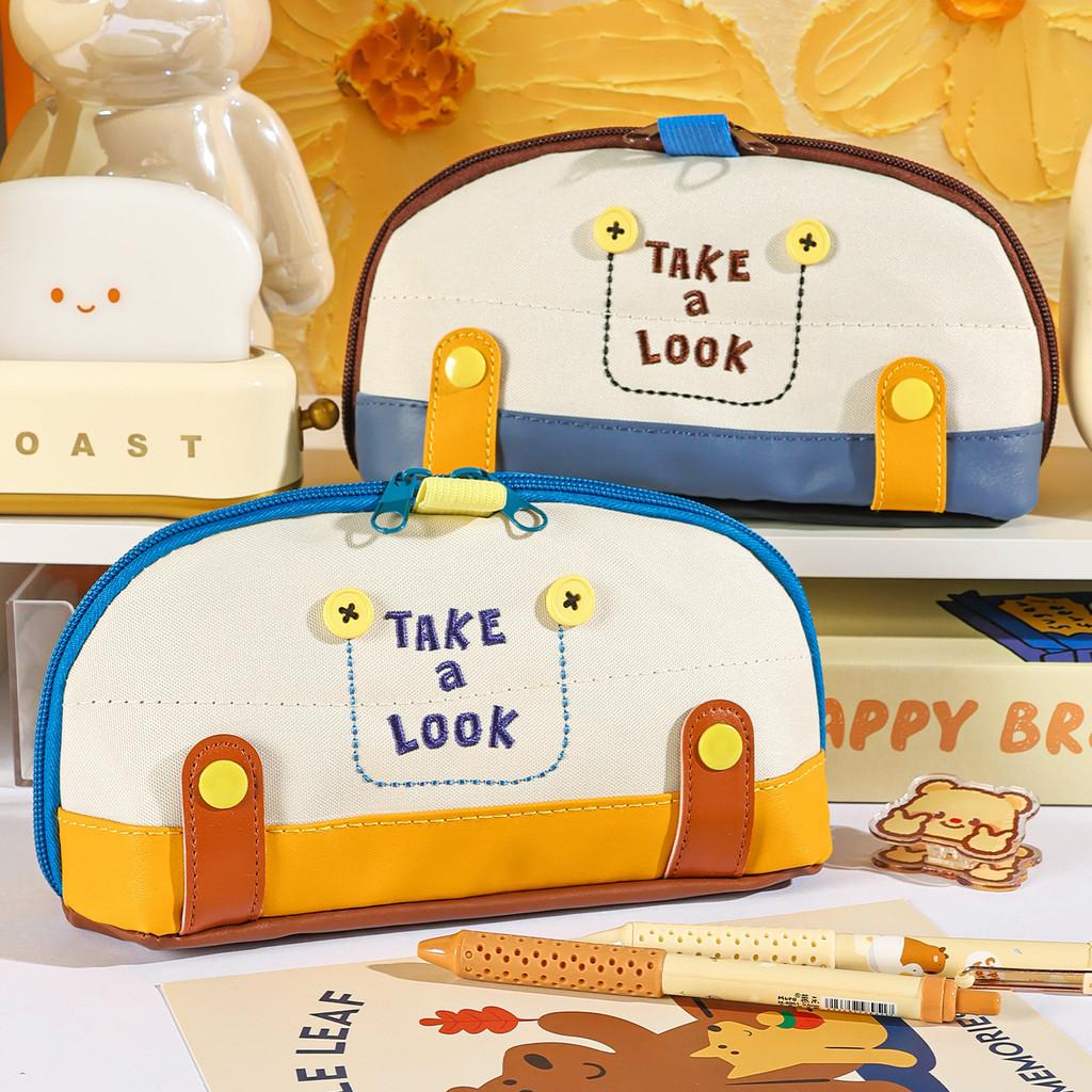 Stylish Korean Style Drawstring Pen Bag With Large Capacity For Students And Professionals